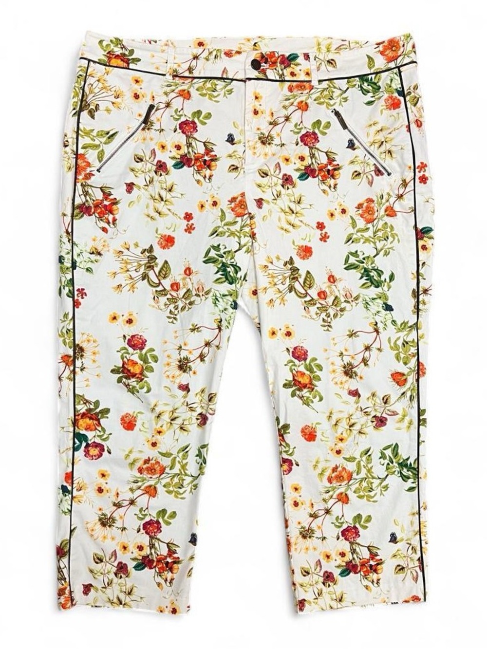 Disney Alice Through the Looking Glass Floral Capri Pants Size 16